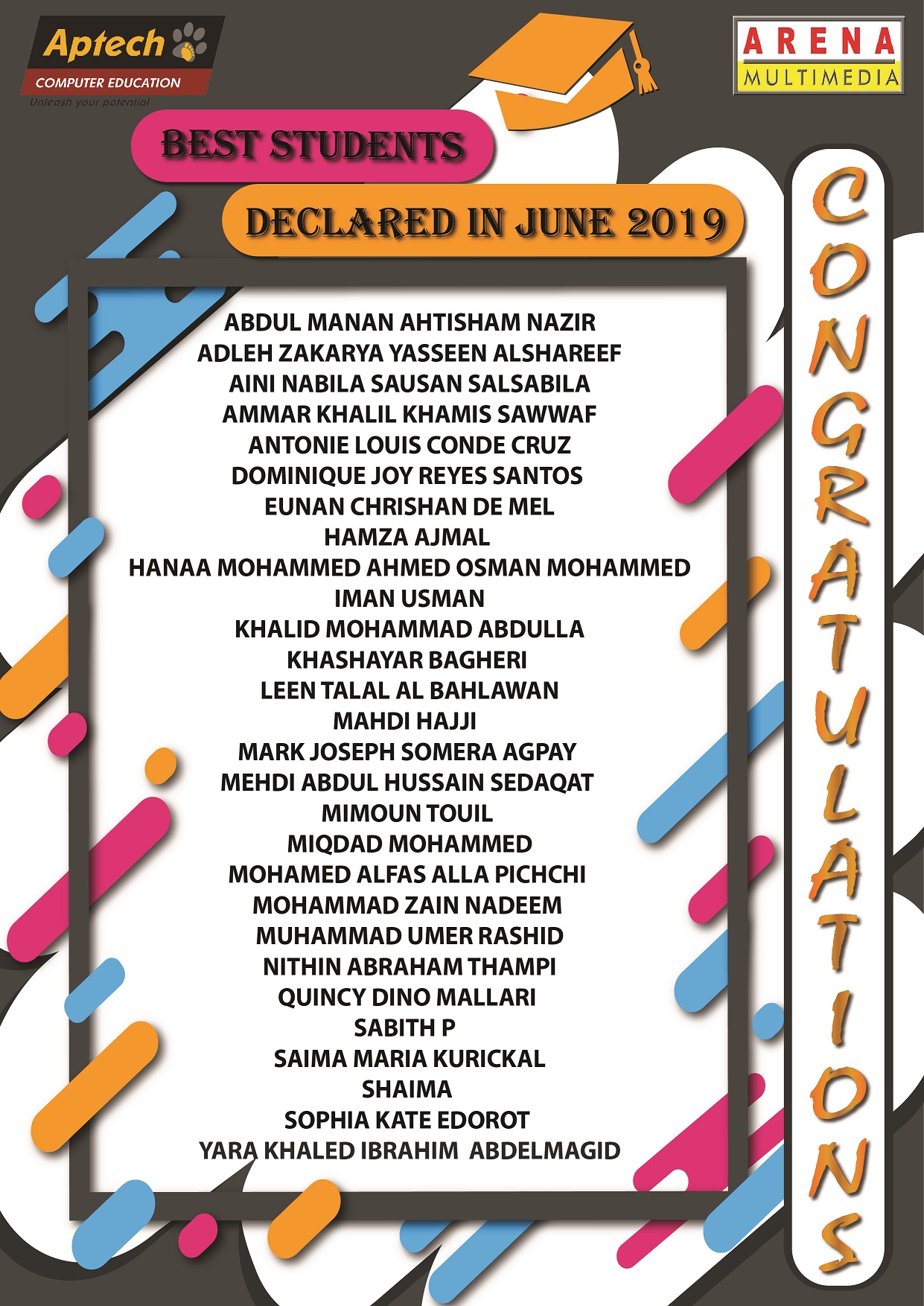 Best Students June 2019